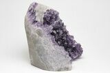Free-Standing, Amethyst Crystal Cluster w/ Calcite - Uruguay #213614-1